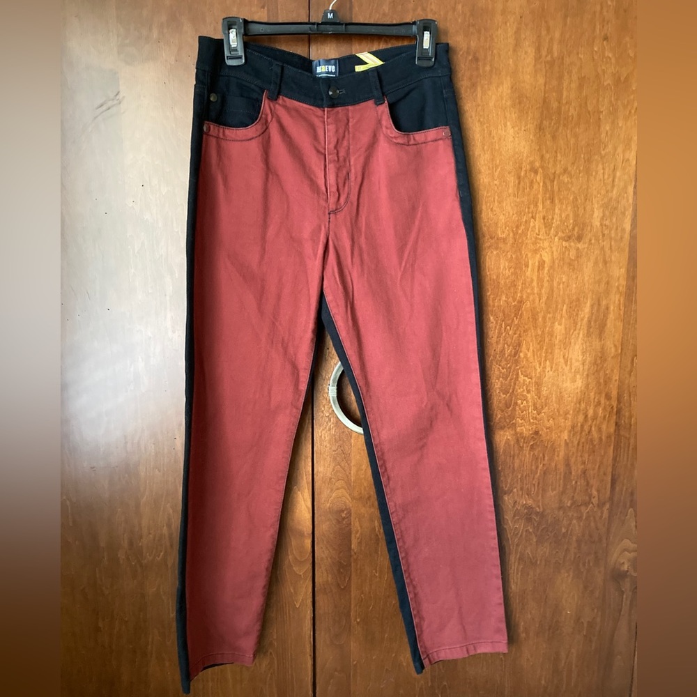 Maeve by Anthropologie Two-toned / color block ankle jeans